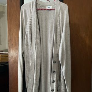 Old Navy XXL cable knit cardigan, long sleeves, pockets, button down